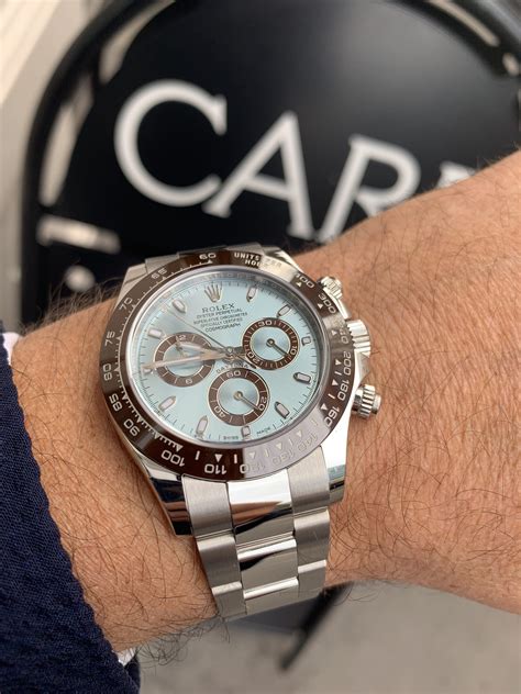 rolex daytona platinum blue dial|rolex daytona platinum retail price.